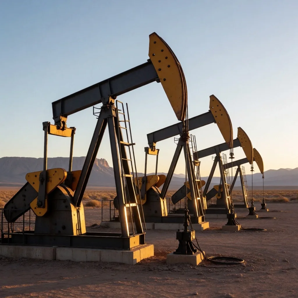 Pozos de extracción de petróleo no convencional en Vaca Muerta